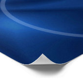 Vloeiend blauw en groene kleur Mix Vortex Poster (Hoek)