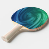 Vloeiend blauw en groene kleur Mix Vortex Tafeltennisbatje (Voorkant Gekanteld)