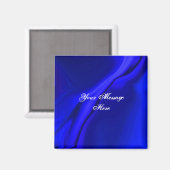 Vloeiend blauw ontwerpmagneet magneet (Voorkant / Achterkant)