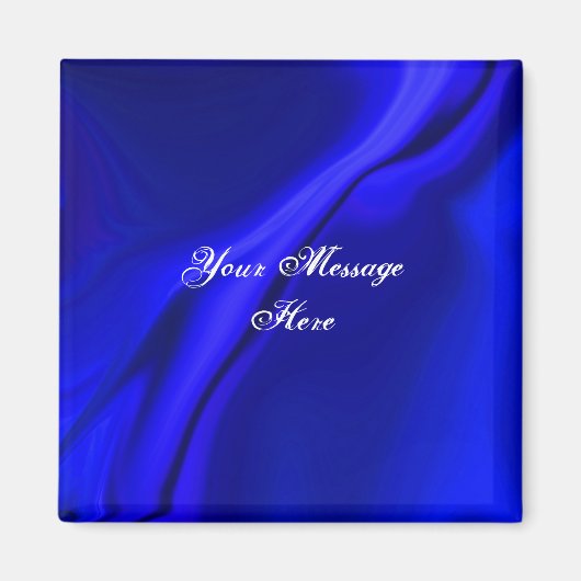 Vloeiend blauw ontwerpmagneet magneet (Voorkant)