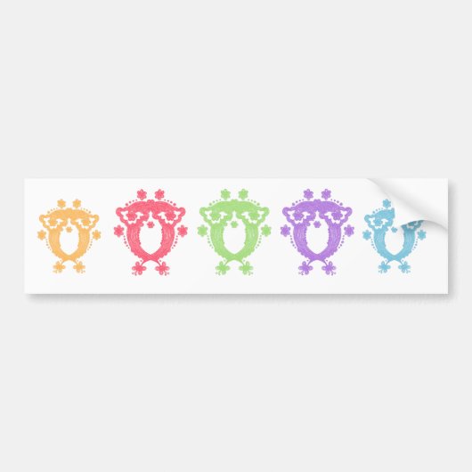 Vloeiend boetsticker bumpersticker (Voorkant)