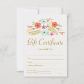 Vloeiend Bouquet-cadeaubon (Voorkant)