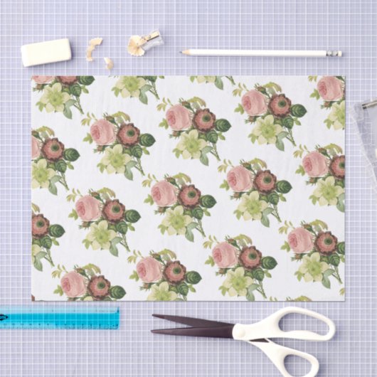 Vloeiend Bouquet Pattern Tissuepapier (Craft)