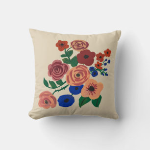 Vloeiend Bouquet-schilderen Kussen