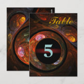 Vloeiend Briefkaart van het Aantal van de Lijst va (Voorkant / Achterkant)