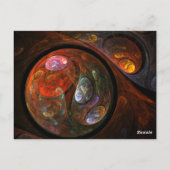 Vloeiend Briefkaart van het Aantal van de Lijst va (Achterkant)