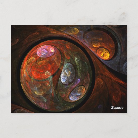 Vloeiend Briefkaart van het Aantal van de Lijst va (Achterkant)