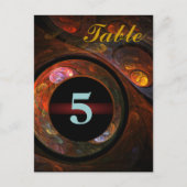 Vloeiend Briefkaart van het Aantal van de Lijst va (Voorkant)