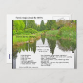 Vloeiend Briefkaart voor het invriezen van cacao (Voorkant / Achterkant)