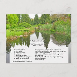 Vloeiend Briefkaart voor het invriezen van cacao