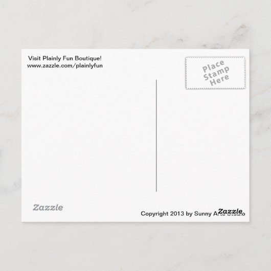 Vloeiend Briefkaart "We Miss You" (Achterkant)