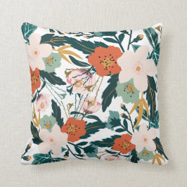 Vloeiend, bruinkoolkunst kussen