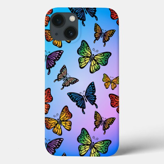 Vloeiend Butterflies Case-Mate iPhone Case (Achterkant)