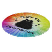 Vloeiend dat u fluffin Fluff Kitty Cat Cutting Boa Snijplank (Hoek)