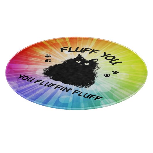 Vloeiend dat u fluffin Fluff Kitty Cat Cutting Boa Snijplank (Hoek)