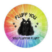 Vloeiend dat u fluffin Fluff Kitty Cat Cutting Boa Snijplank (Voorkant)