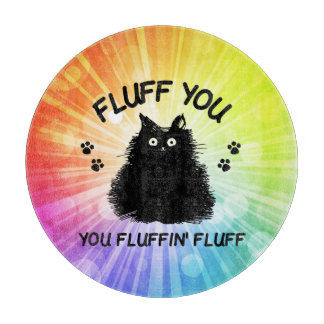 Vloeiend dat u fluffin Fluff Kitty Cat Cutting Boa Snijplank