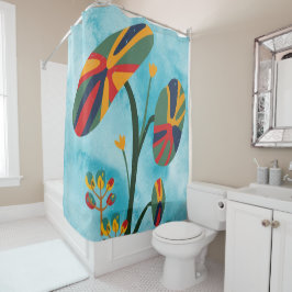 Vloeiend douchegordijn