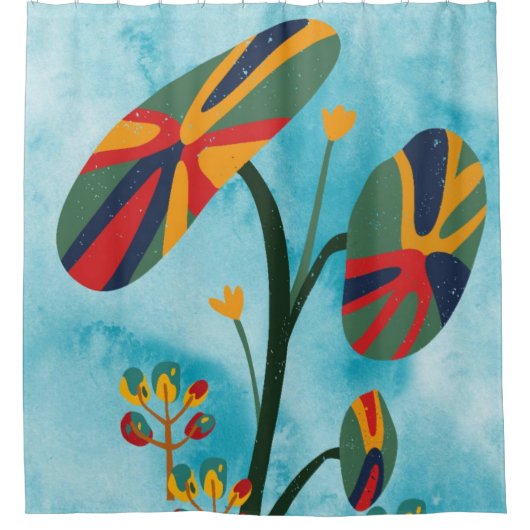 Vloeiend douchegordijn (Voorkant)