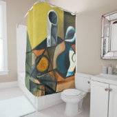 Vloeiend douchegordijn (In situ)