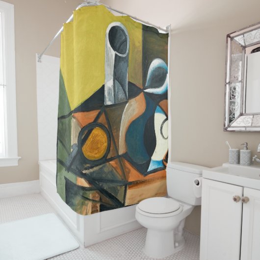 Vloeiend douchegordijn (In situ)