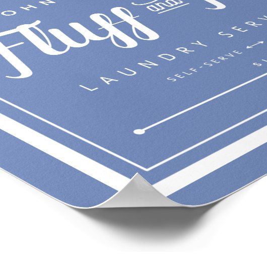 Vloeiend en Vold wasgoed (pas het aan!) Poster (Hoek)