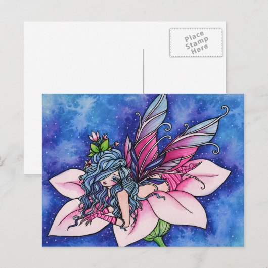 Vloeiend Fantasy Art Briefkaart van Hannah Lynn (Voorkant / Achterkant)