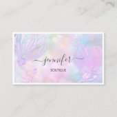 Vloeiend geformatteerde QR-code Aangepast Logo-hol Visitekaartje (Voorkant)