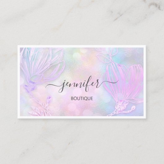 Vloeiend geformatteerde QR-code Aangepast Logo-hol Visitekaartje (Voorkant)