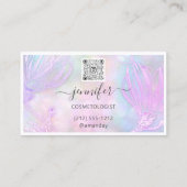 Vloeiend geformatteerde QR-code Aangepast Logo Hol Visitekaartje (Achterkant)