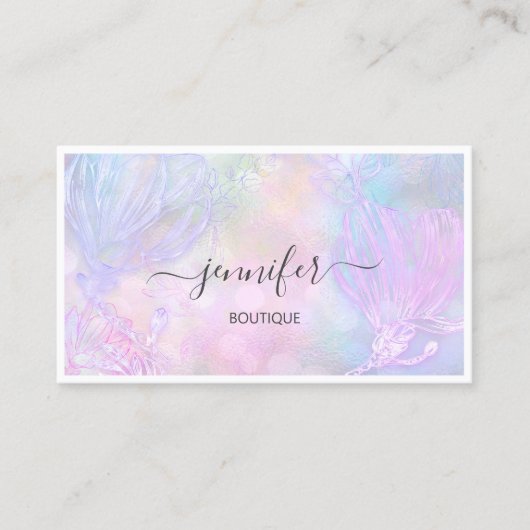 Vloeiend geformatteerde QR-code Aangepast Logo Hol Visitekaartje (Voorkant)