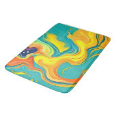 Vloeiend Geluk: Abstracte Golven Badmat (Gekanteld)