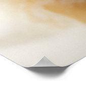 Vloeiend gemberkat in het venster poster (Hoek)