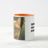 "Vloeiend. Ginger. Ooit." mok ontwerpkat (Midden)