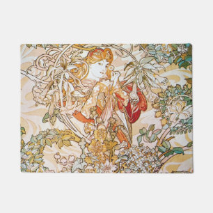 Vloeiend godin Art Nouveau Artwork van Alfonen vee Deurmat
