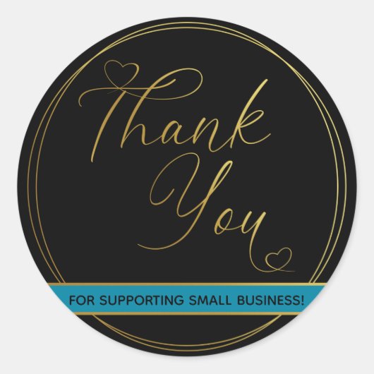 Vloeiend goud Dank je wel Etiket (Voorkant)