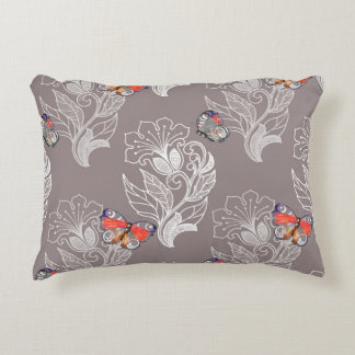 Vloeiend grafisch en vlinder, waterverf, patroon accent kussen