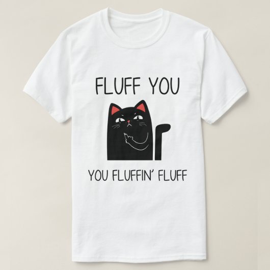 Vloeiend, grappige kat t-shirt (Design voorkant)