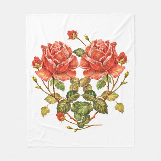 Vloeiend hart naadloos patroon fleece deken (Voorkant)