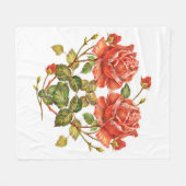 Vloeiend hart naadloos patroon fleece deken (Voorkant (Horizontaal))