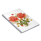 Vloeiend hart naadloos patroon notitieboek (Rechterzijde)