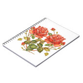 Vloeiend hart naadloos patroon notitieboek (Linkerzijde)