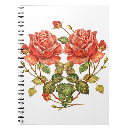 Vloeiend hart naadloos patroon notitieboek (Voorkant)