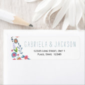 Vloeiend huwelijk | Retouradreslabels Etiket (Insitu)