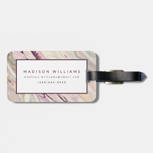 Vloeiend I Bagagelabel (Achterkant horizontaal)