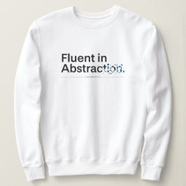 Vloeiend in Abstract Minimalistisch Codeerconcept Trui