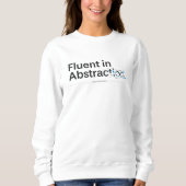 Vloeiend in Abstract Minimalistisch Codeerconcept Trui (Voorkant)