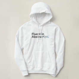 Vloeiend in Abstract Minimalistisch Programmeur On Hoodie
