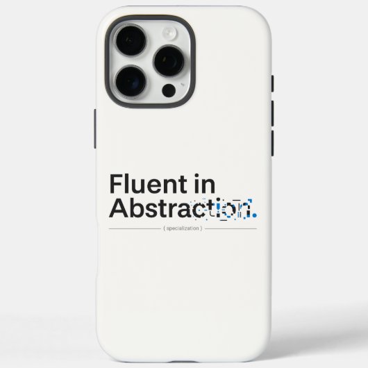 Vloeiend in Abstract Minimalistisch Tech Hoesje (Achterkant)