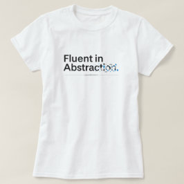 Vloeiend in Abstract Minimalistische Codeerontwerp T-shirt